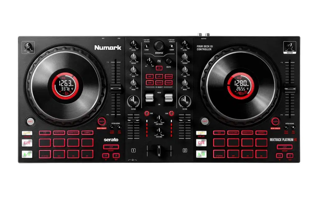 Numark_MixtrackPlatinumFX_ortho_web-1024x640 Nukark Mixtrack Platinum 4 deck DJ Player - Image 1